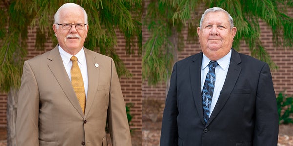 District 1 Trustee Gary McCune and District 7 Trustee Bill Davis