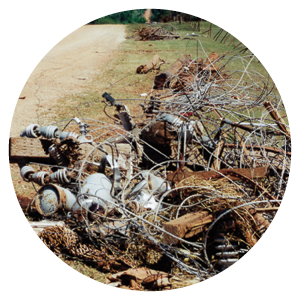 Tornado damage within Central's service area from the May 3, 1999 tornadoes.